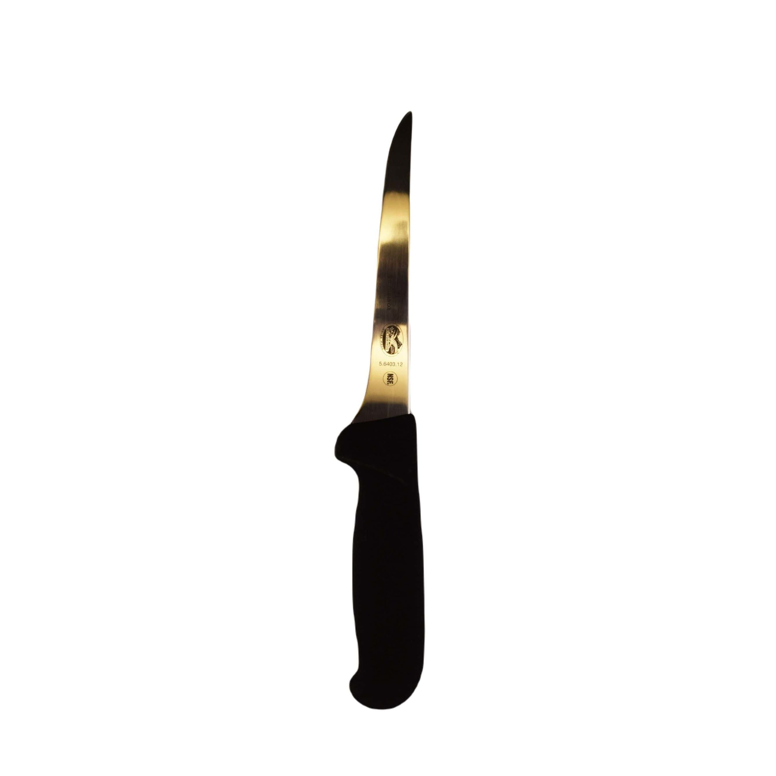 victorinox boning knife 5 straight stiff narrow black plastic fibrox handle