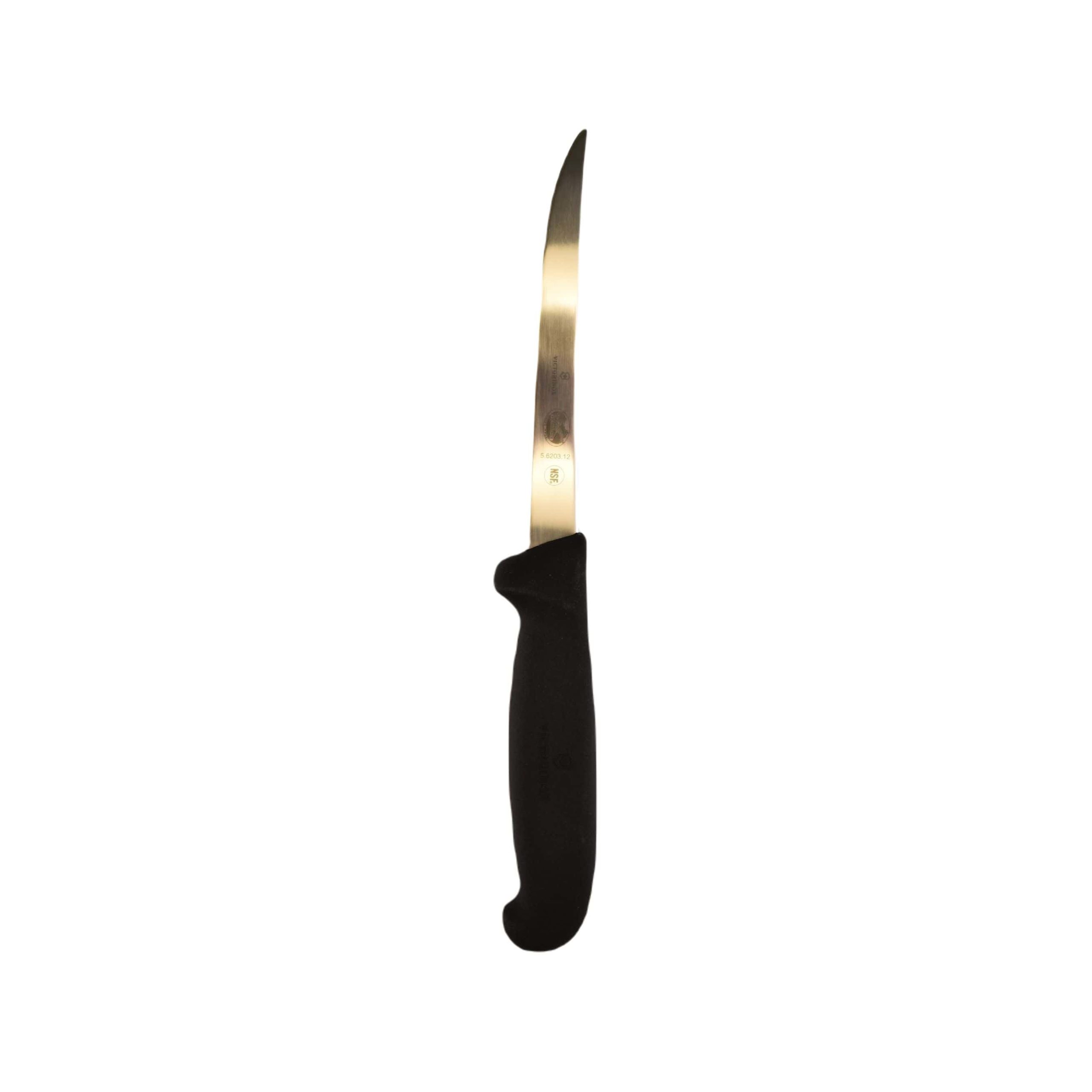 victorinox boning knife 5 straight flexible narrow black plastic fibrox handle