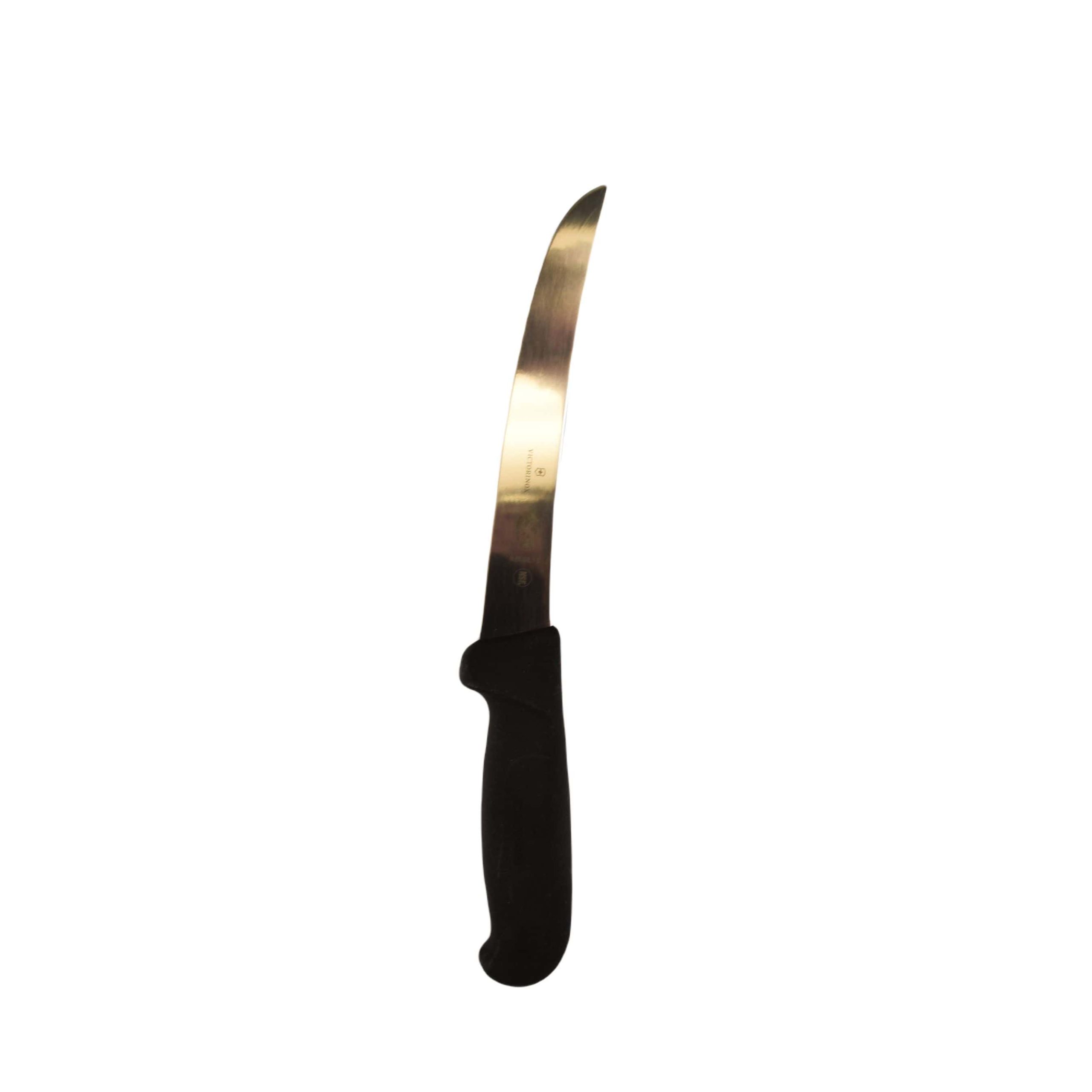 victorinox boning knife 6 curved stiff black plastic fibrox handle
