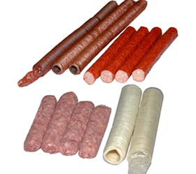 14m Dry Pig Protein Casing Tube Meat Casing for Sausage Maker Machine 2019 