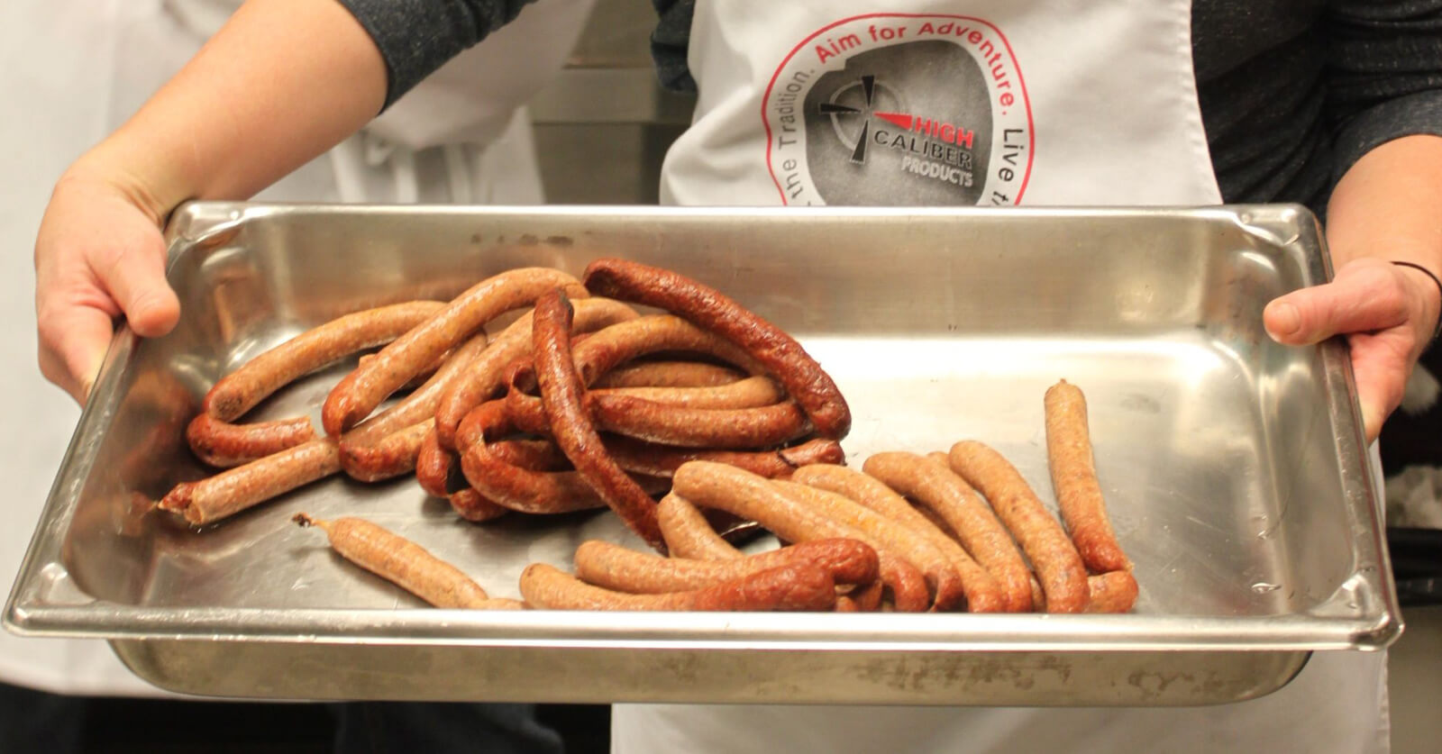 fresh sausage made in the high caliber kitchen