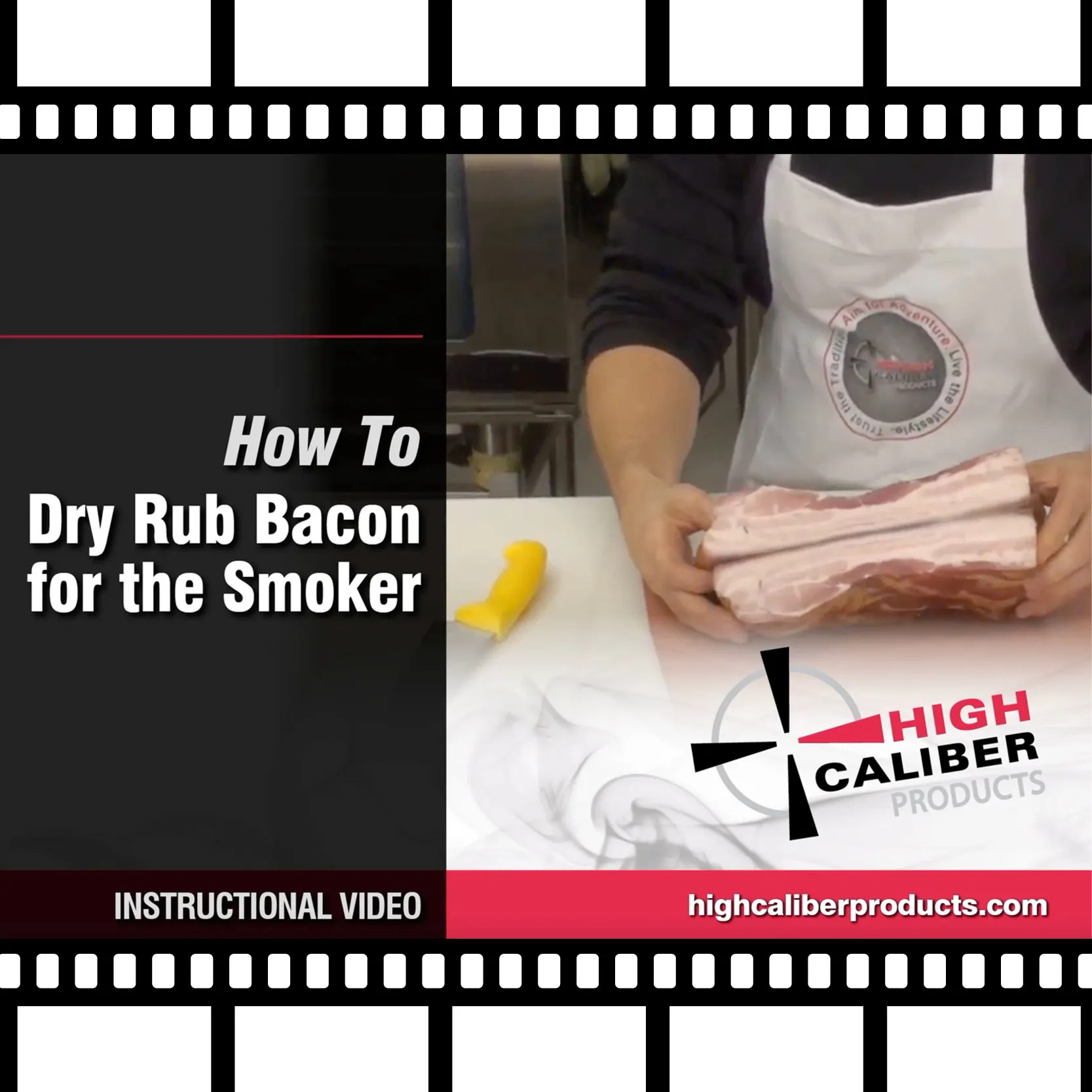 How to Make Dry Rub Bacon for the Smoker with High Caliber Products